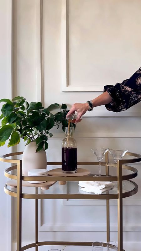 I’m preparing for the holidays with amazong new entertaining pieces from AllModern. This beautiful bar cart, barware, wood risers, and marble trays and accessories make the perfect set up for holidays and just a Friday night drop in. 

#modernmadesimple #allmodernpartner

#LTKHoliday #LTKstyletip #LTKSeasonal