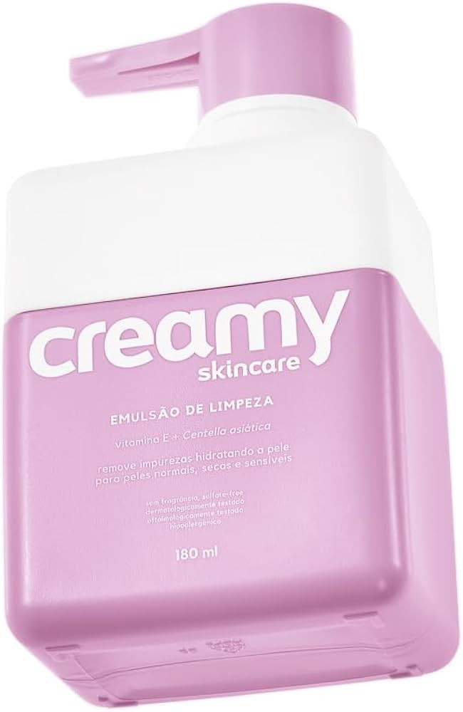 Creamy Skincare Emulsão de Limpeza 180ml | Sem Fragrância, Previne Ressecamento, Limpa sem Agre... | Amazon (BR)