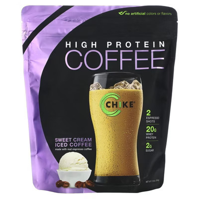 Chike Nutrition High Protein Iced Coffee, Sweet Cream, 17.8 oz (504 g) | Target