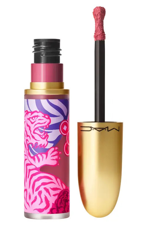 MAC Cosmetics MAC Lunar New Year Powder Kiss Matte Liquid Lipstick in Fortune Tell Me at Nordstrom | Nordstrom