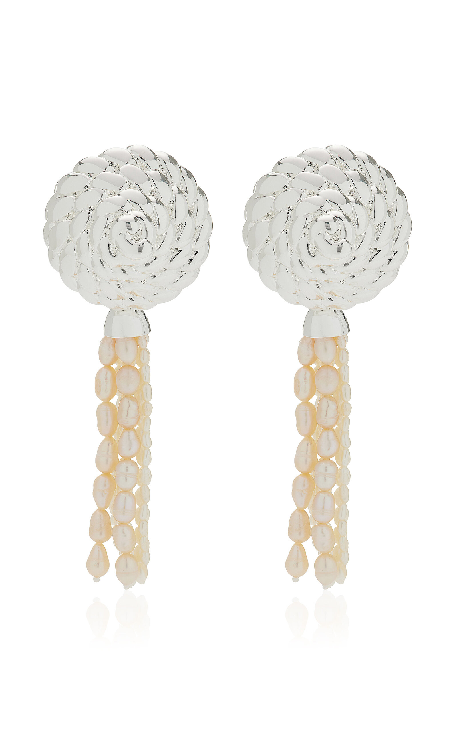 Solene Silver-Plated Earrings | Moda Operandi (Global)