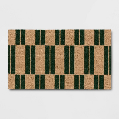 1'4"x2'4" Blocks Rectangular Outdoor Door Mat Green - Room Essentials™ | Target