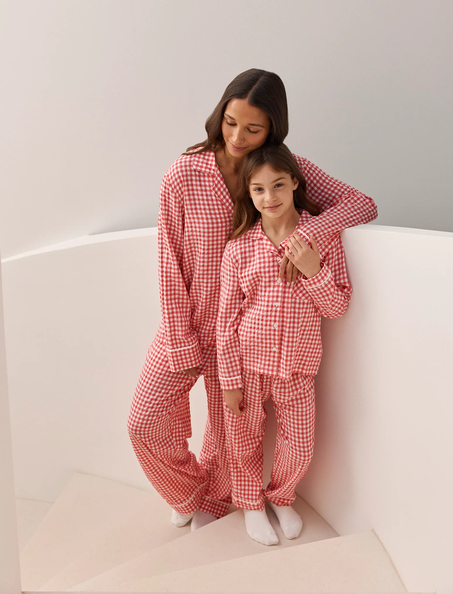 Kids Seersucker Full Length PJ Set | Papinelle Sleepwear US