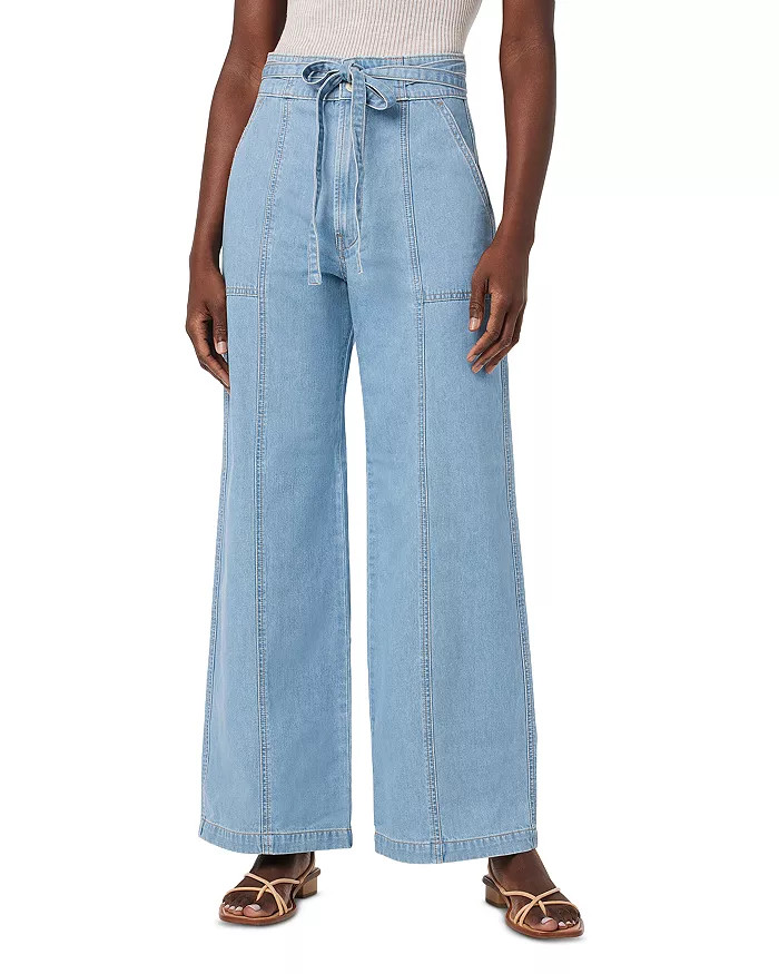 Tie Waist Wide Leg Jeans in First Class | Bloomingdale's (US)