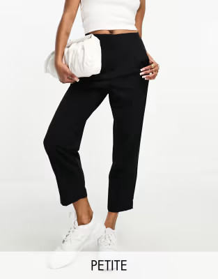 Miss Selfridge Petite cigarette trouser in black | ASOS (Global)