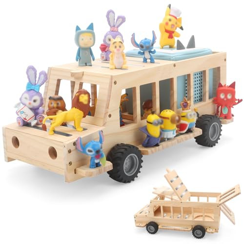 for Tonies Box Organizer Shelf Storage, for Tonie Shelf Magnetic, Compatible with Tonie box Generation 1 & 2 Player Tonies Figures Characters, Charger, Display Collection 20~30 Characters - Bus | Amazon (US)