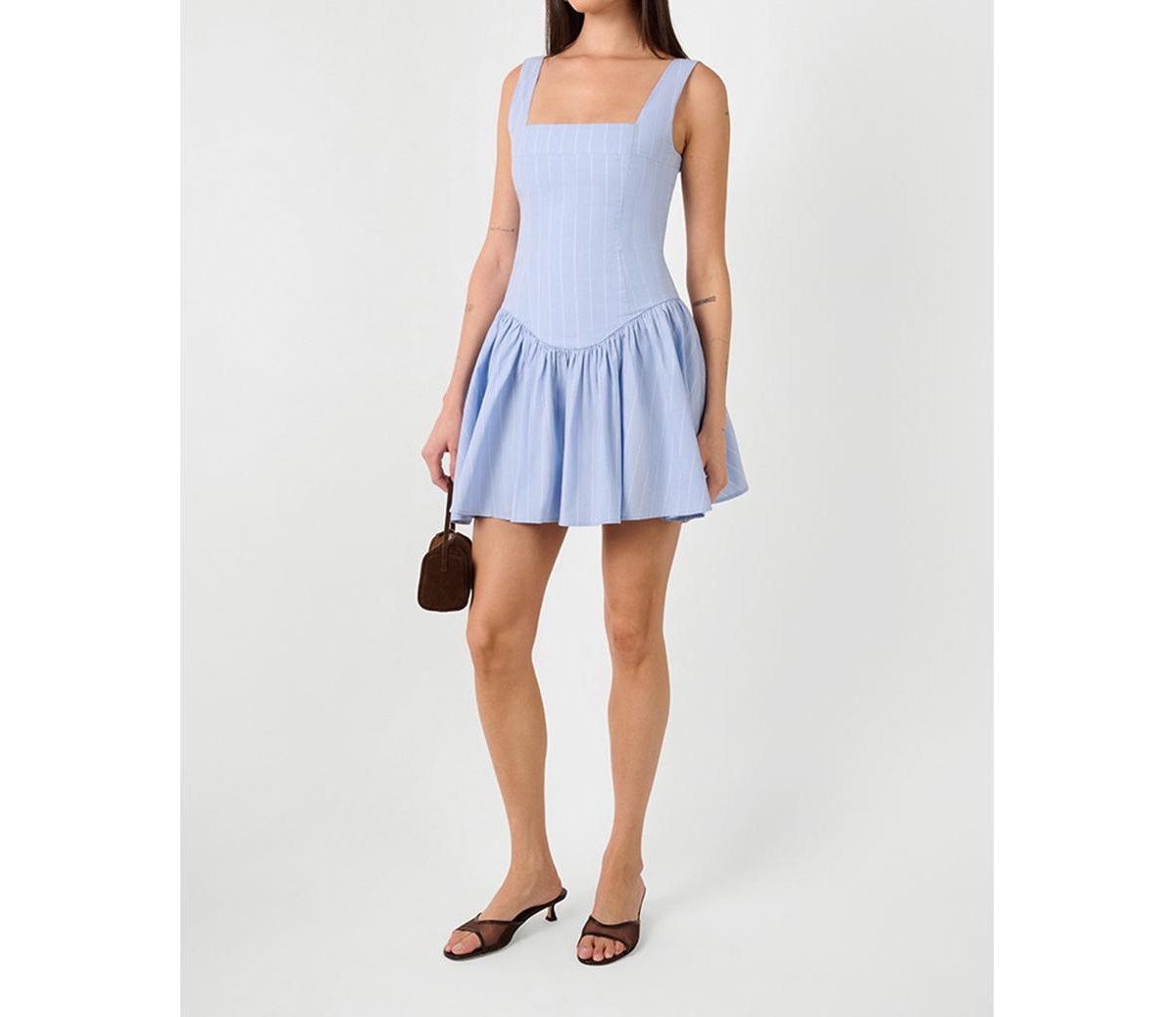 WeWoreWhat Women's Corset Peplum Mini Dress - Classic blue ml | Macy's