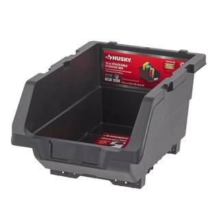 Husky 12 in. Stackable Storage Bin 805434 - The Home Depot | The Home Depot