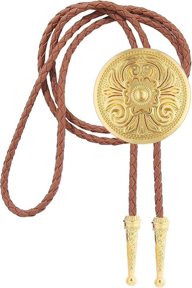 GelConnie Floral Bolo Tie for Men Womens Bolo Tie Necklace Native American Black Men's Bolo Ties ... | Amazon (US)