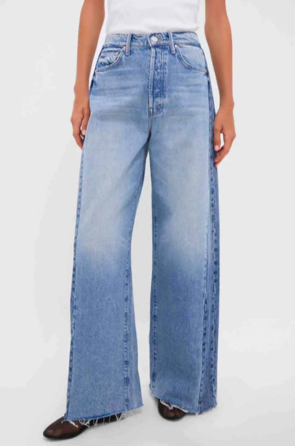 Women's Blinded By The Dark The Pipe Dream Button Sneak Fray Jean In Blue | Shop Simon