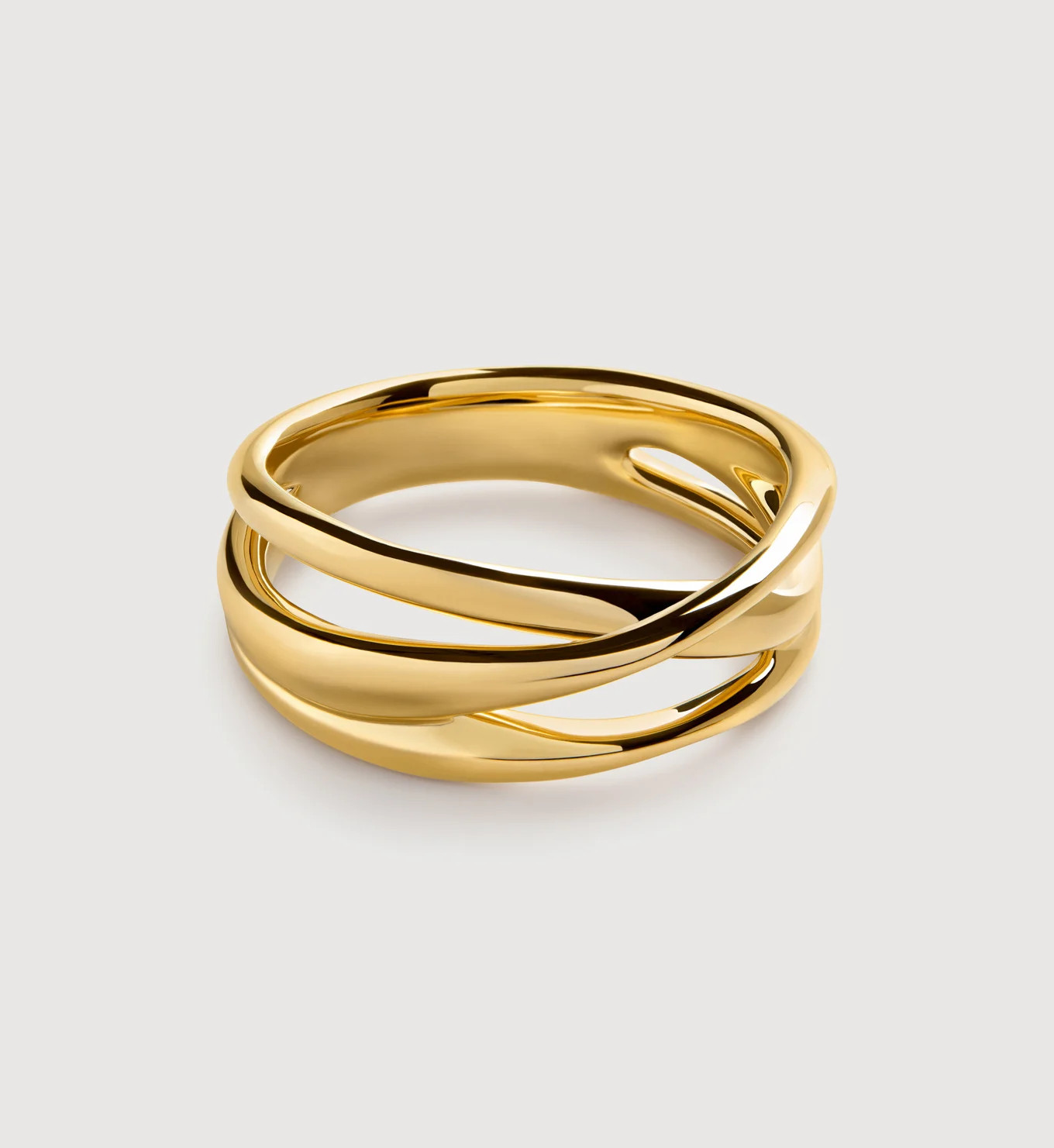 Nura Cross Over Ring | Monica Vinader (Global)