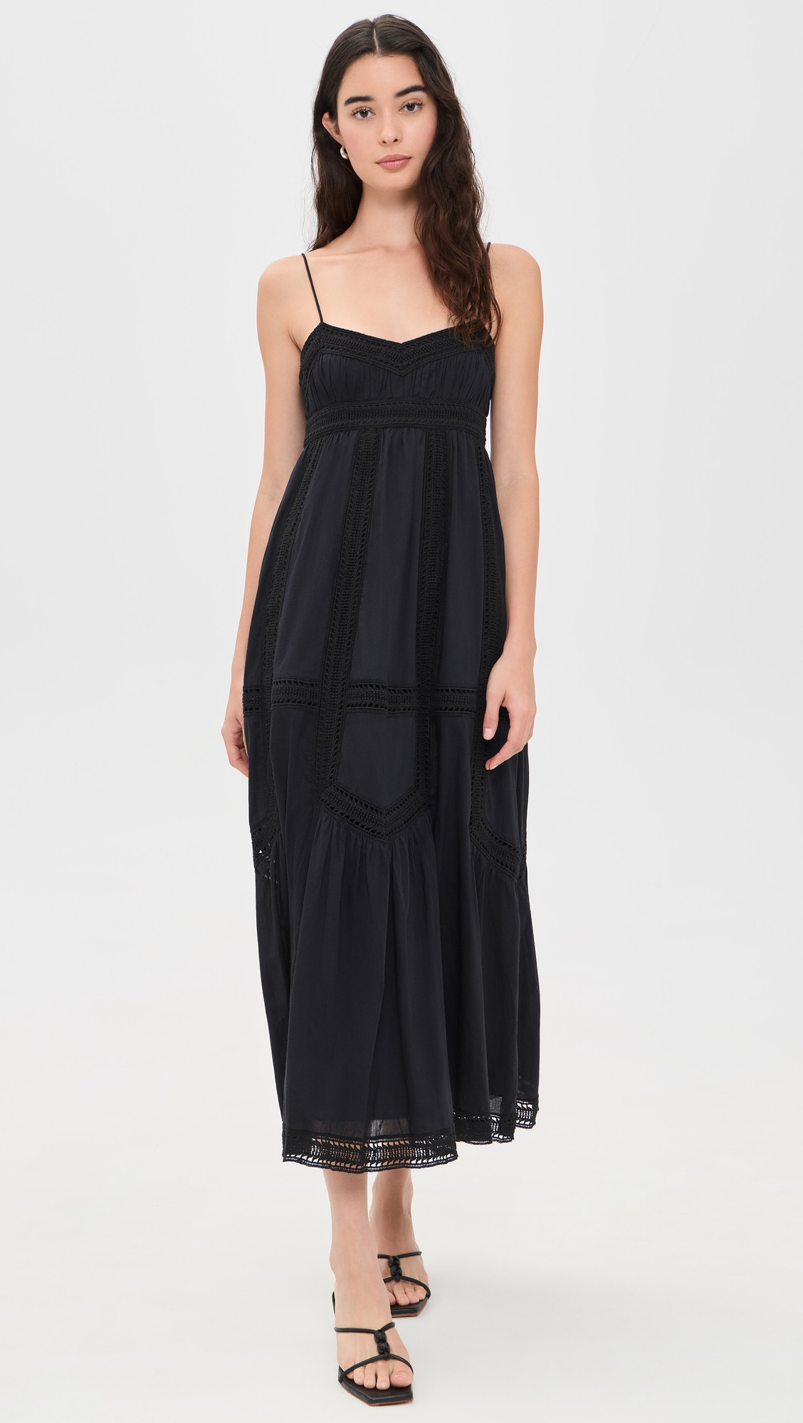 Ulla Johnson Romilly Cotton Dress Noir 00 | Shopbop