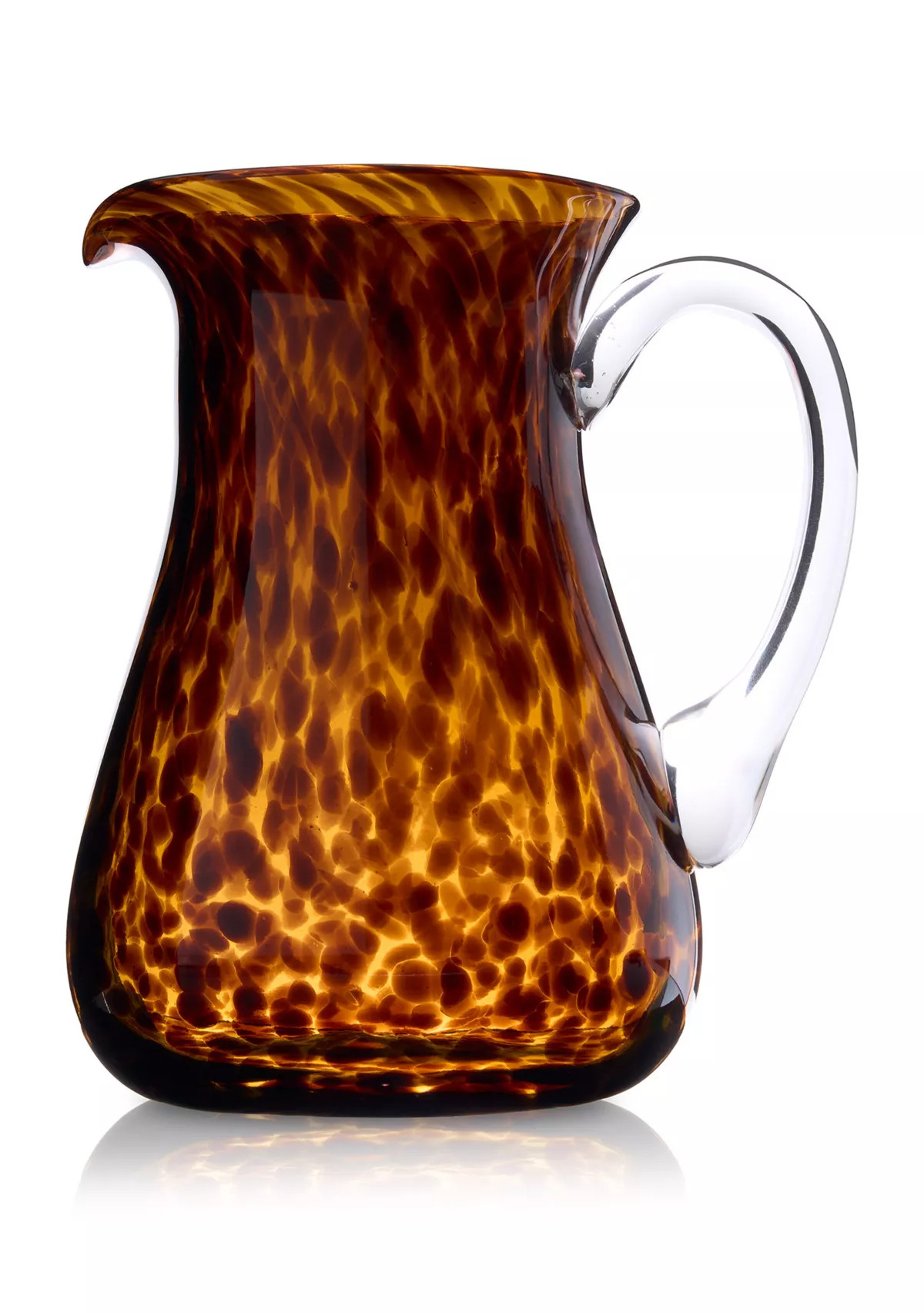 Tortoise Print Glass Pitcher | Belk