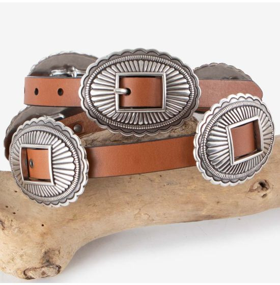 Roper Brown Concho Belt | Rod's Western Palace/ Country Grace
