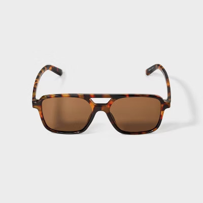 Plastic Aviator Sunglasses- Wild Fable™ Tort | Target