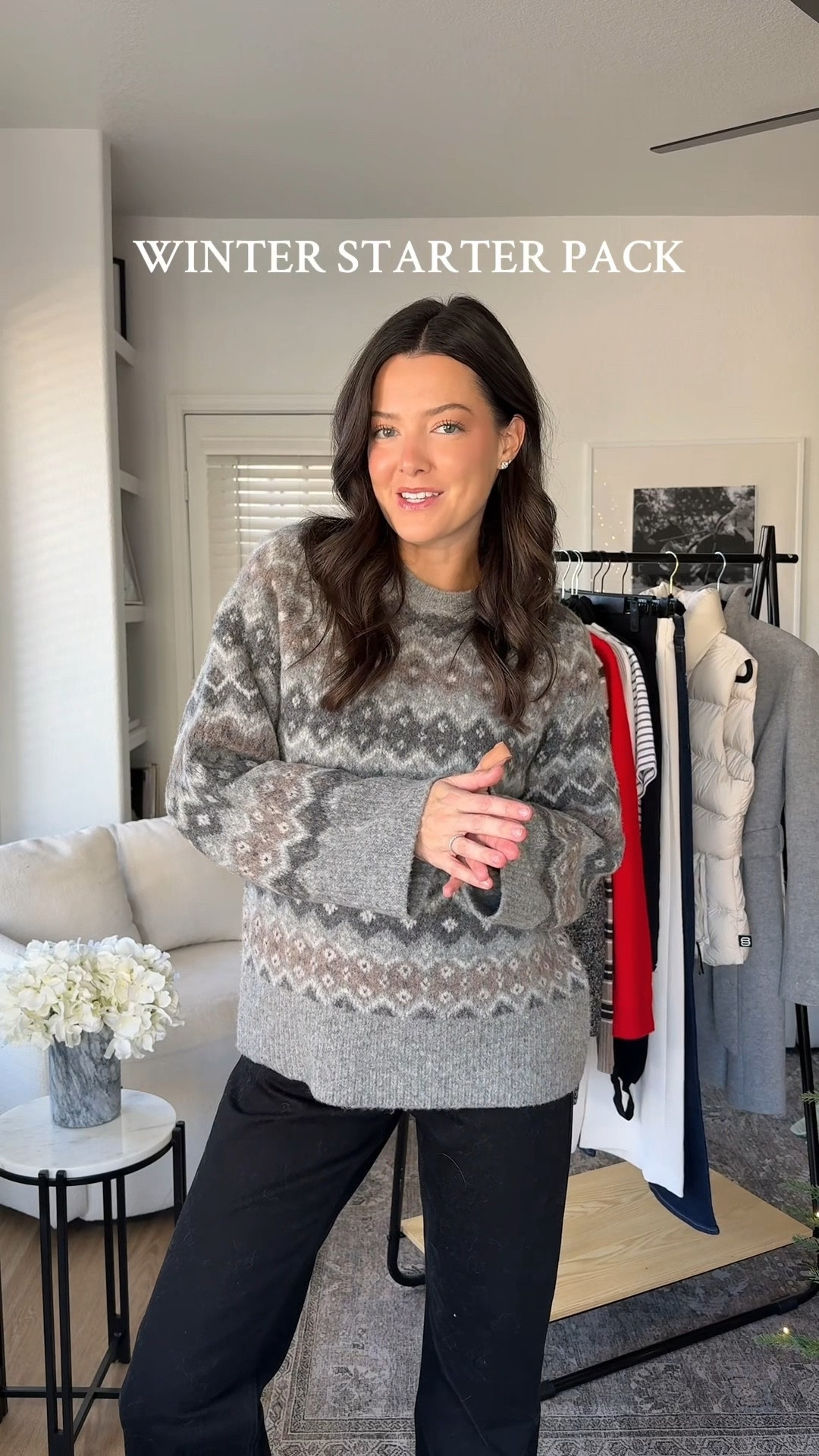 Winter starter pack! These are the most versatile items that I would pick for casual, everyday outfits. I’m 5’7” and wear a size XS/S/25 in most things but I size up in sweaters for extra room  

#LTKHoliday #LTKootd #LTKSeasonal