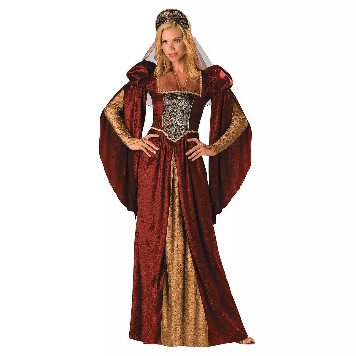 Halloween Express Women's Renaissance Maiden Costume - Size X Large - Red | Target