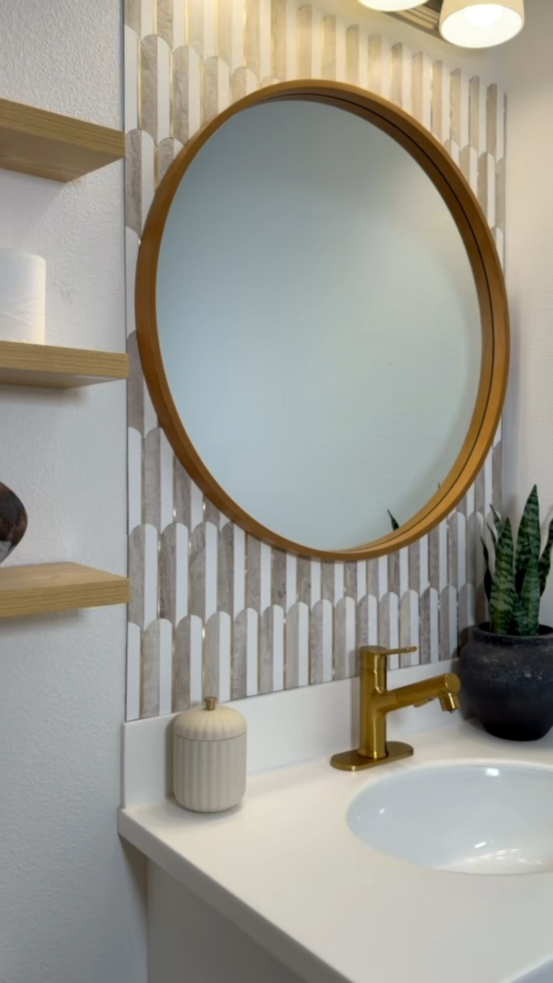 Easy DIY! Love this peel and stick waterproof backsplash 😍



 

DIY home
Home decor
Home diy 
Home 
Bathroom 
Peel and stick tiles

#LTKHome