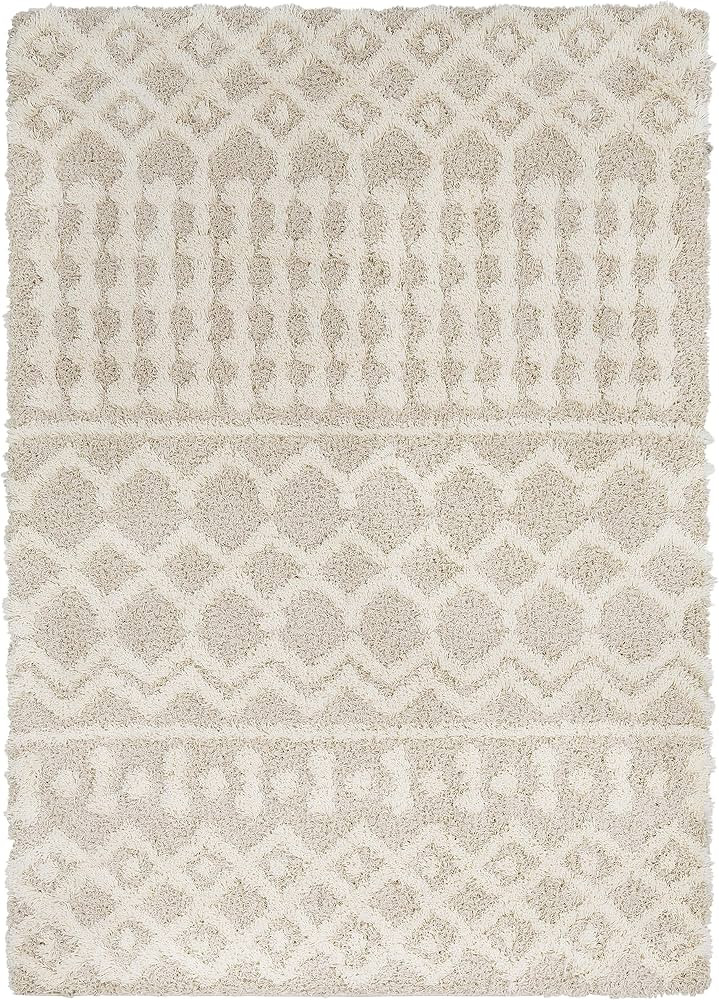 Artistic Weavers Hapsburg Moroccan Shag Area Rug, 5'3" x 7'3", Beige | Amazon (US)
