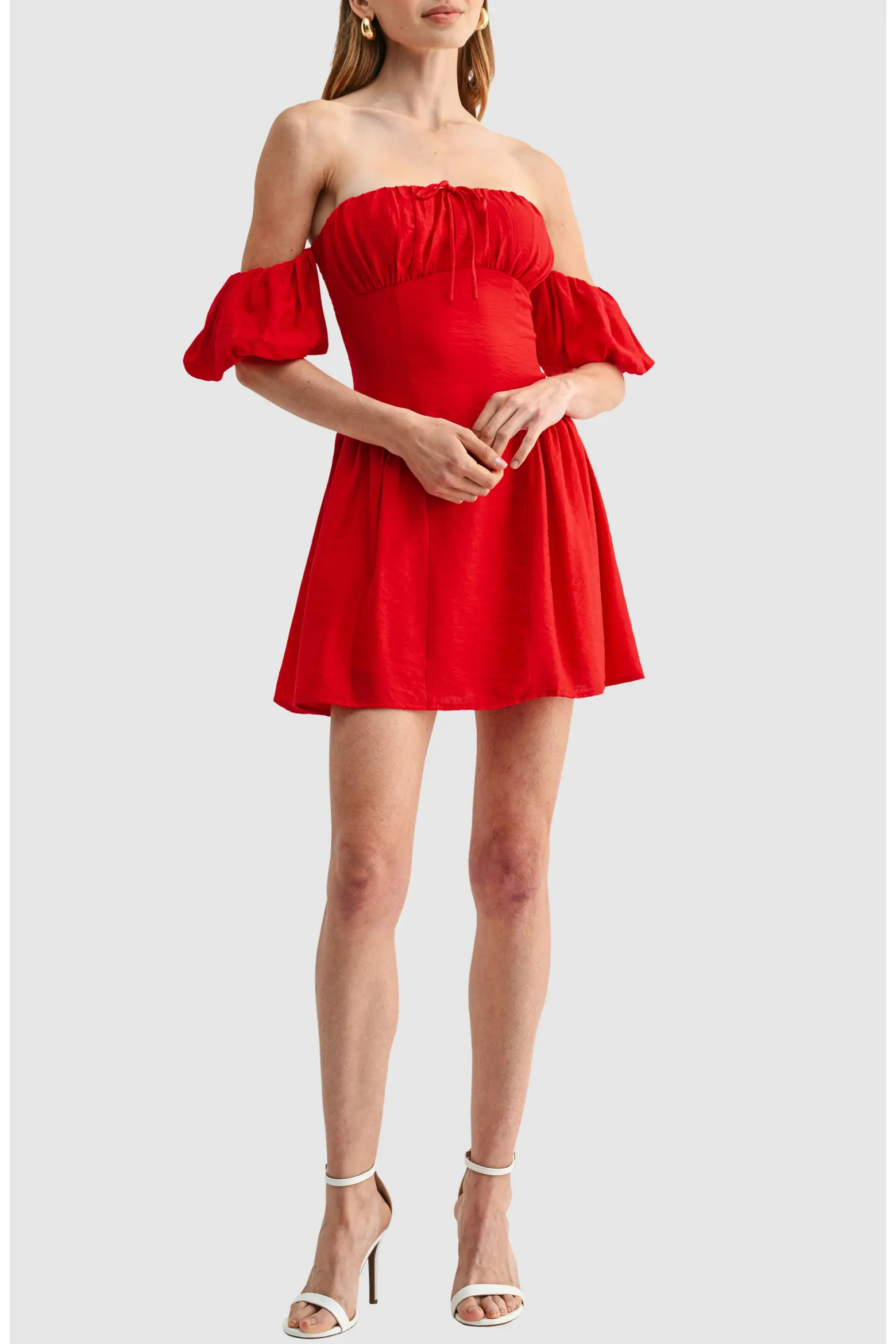 Shirred Off the Shoulder Dress | Nordstrom