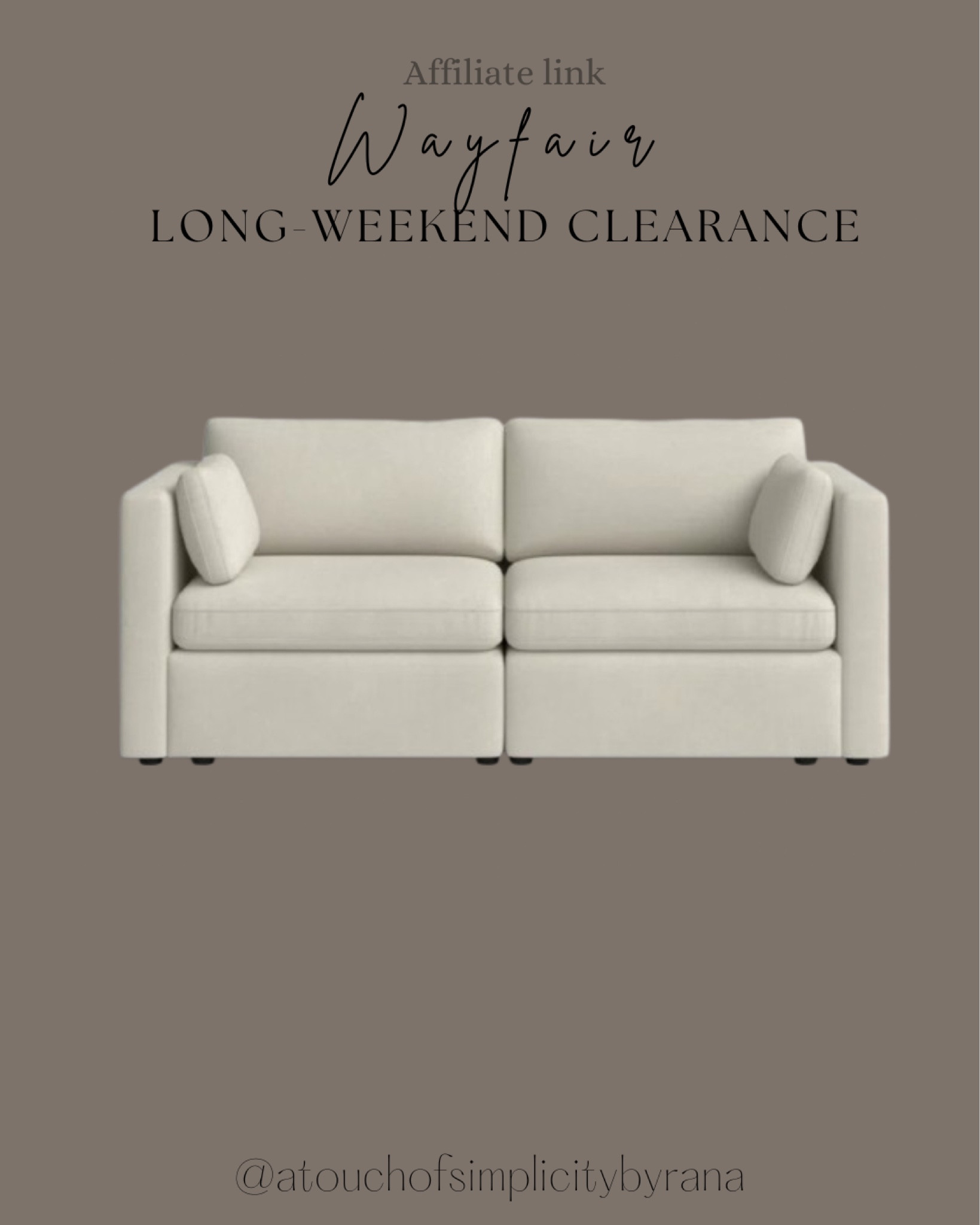 Beautiful sofa 33% off on Wayfair! 

Wayfair finds, long weekend clearance 


#LTKHome #LTKSaleAlert
