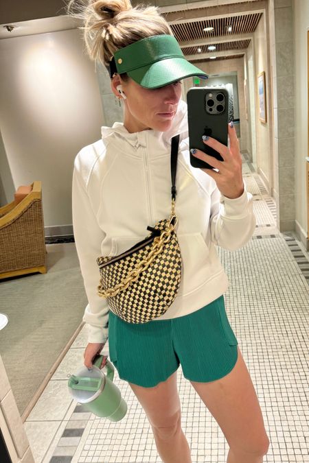 What I wore on the tennis court…  the one and only must have leather visor, my favorite new mini pleated shorts, a chic belt bag, and the best lululemon scuba hoodie dupe on Amazon.

#AmazonFinds #TennisOutfit #LululemonDupe #TargetStyle #SummerBag #LeatherVisor #SummerOutfit

#LTKActive #LTKFindsUnder50 #LTKStyleTip