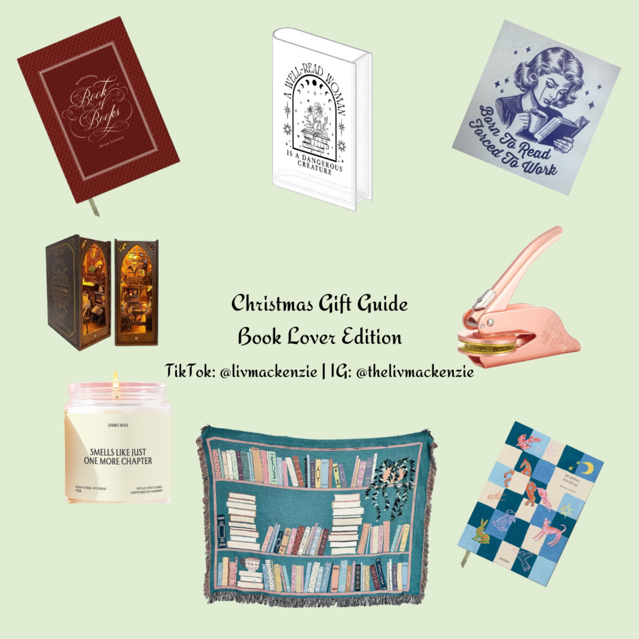 christmas gift guide - book lover edition

papier is not on ltk. will try and link similar book journals!

diy book nook is linked on my amazon storefront! link in bio on my socials!

#LTKCyberWeek #LTKHoliday #LTKGiftGuide