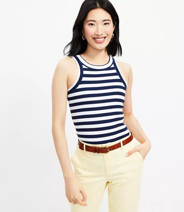 Striped Perfect Tank | LOFT
