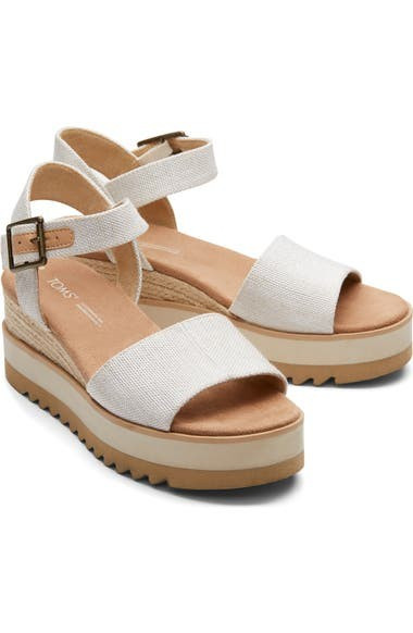 TOMS Diana Platform Wedge Sandal (Women) | Nordstrom