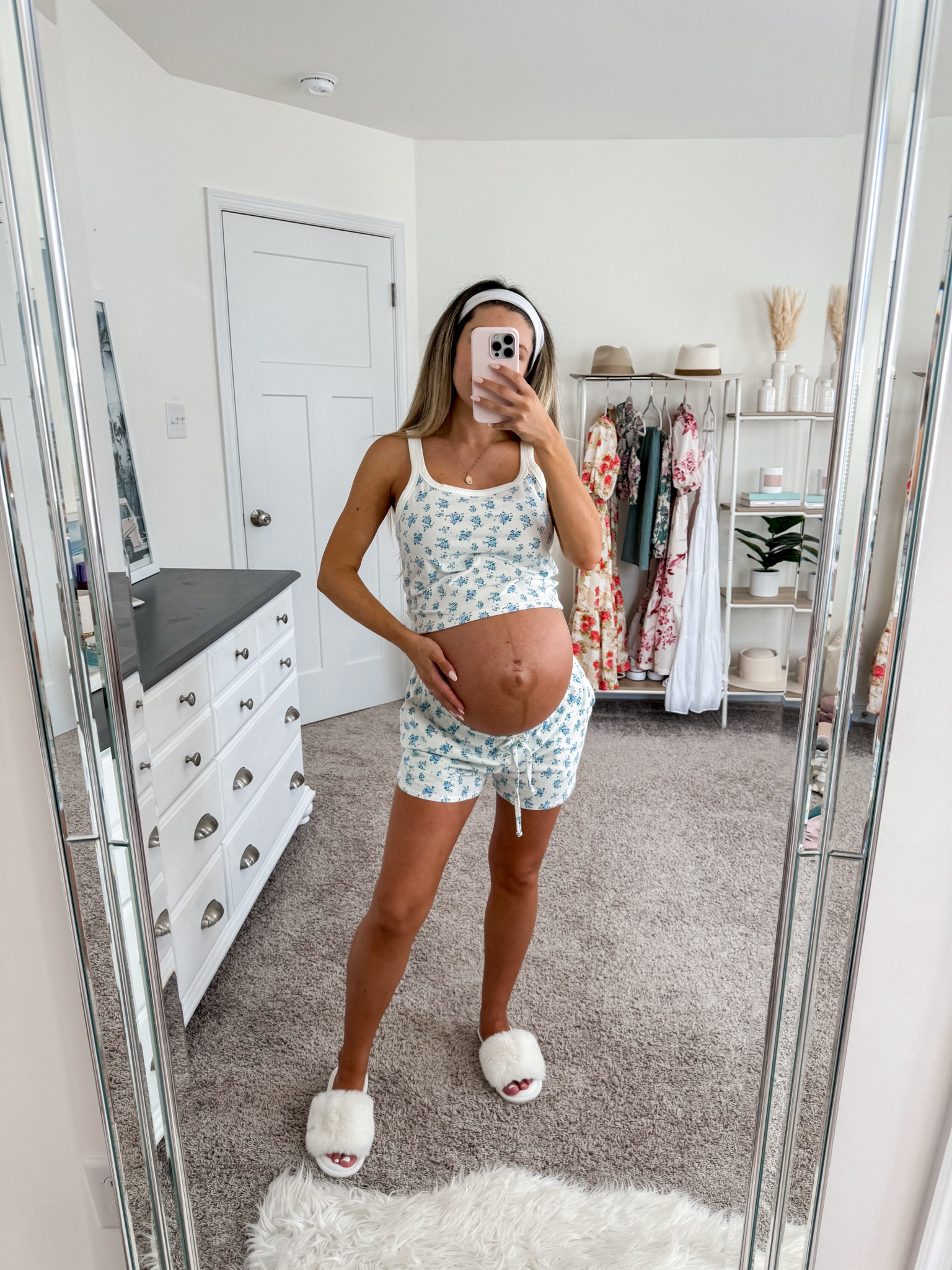 OBSESSED with this cute Target loungewear set 🤍 wearing a size small! Bump friendly and will be perfect for postpartum 

Maternity style 
Loungewear 
Target style 
Pregnancy outfit 

#LTKStyleTip #LTKFindsUnder50 #LTKBump