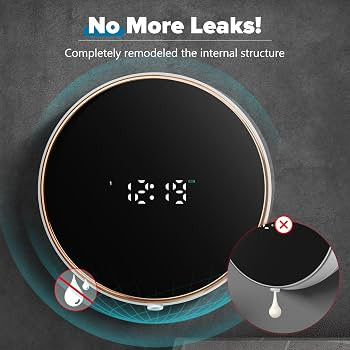 Automatic Soap Dispenser Foam Bathroom: Wall Mount Rechargeable Touchless Adjustable Auto Smart E... | Amazon (US)