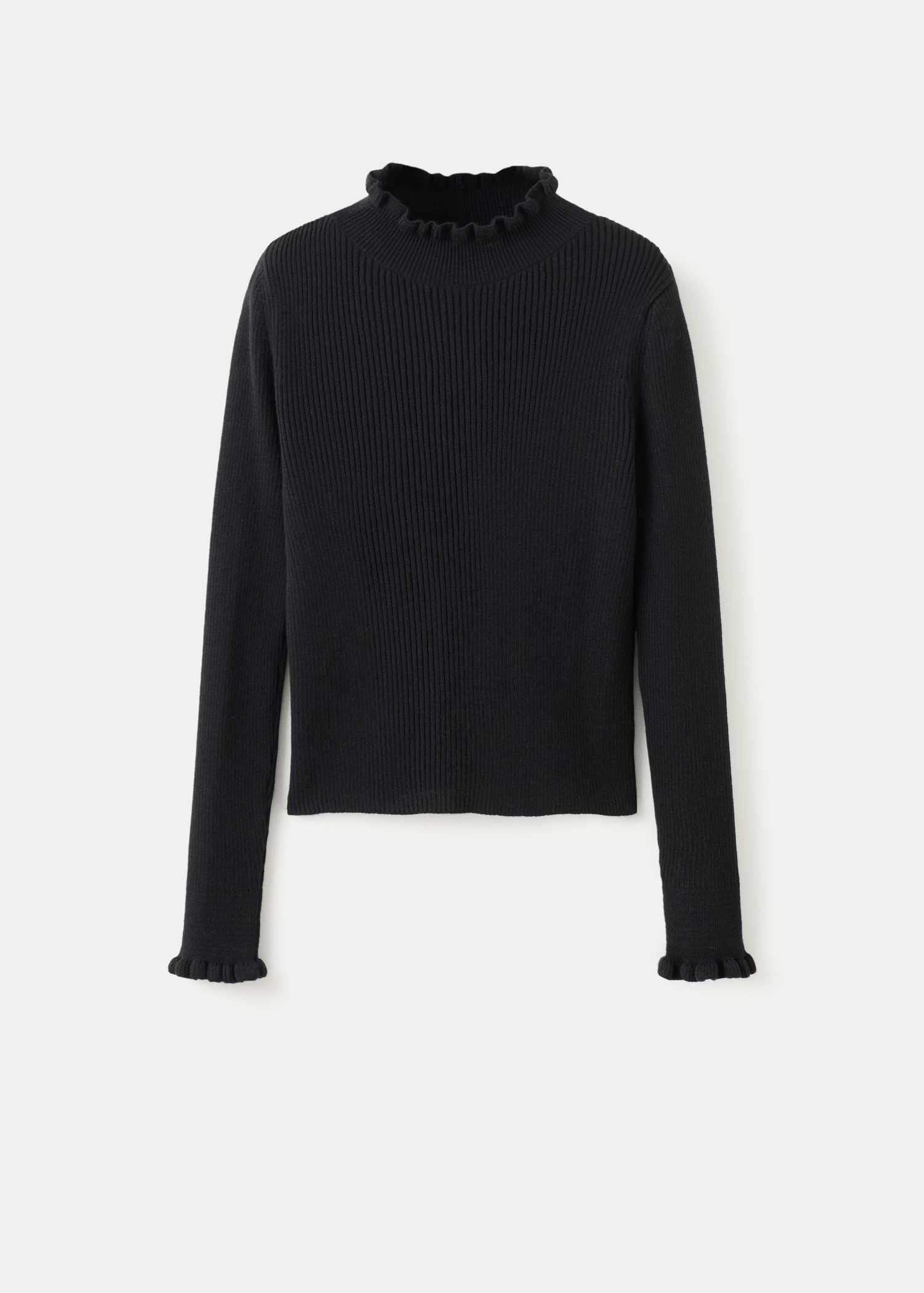 Ribbed sweater with scalloped finishes | Mango (US/MX/AU)