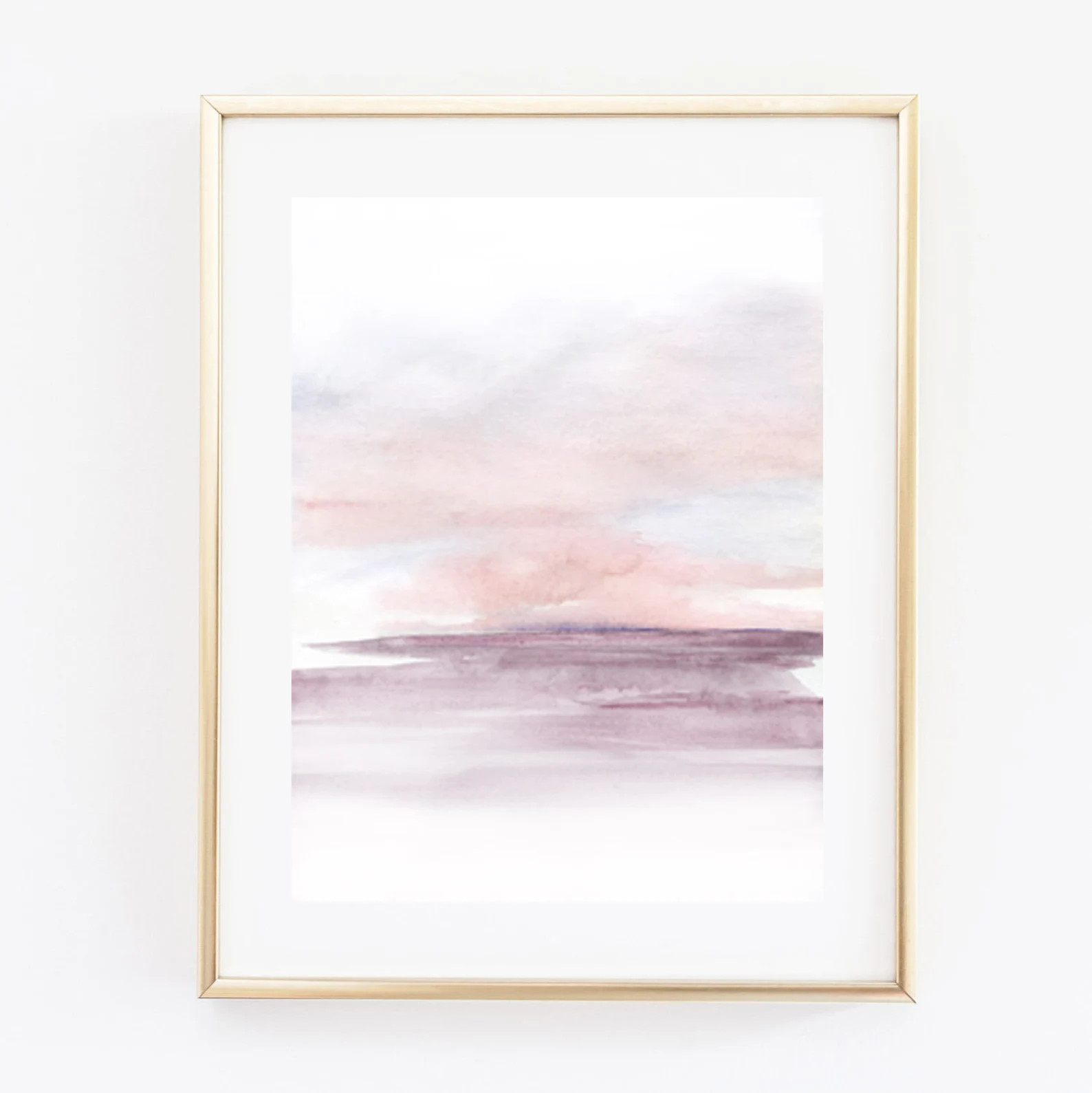 Abstract Purple Watercolor Landscape Print  Watercolor | Etsy | Etsy (US)