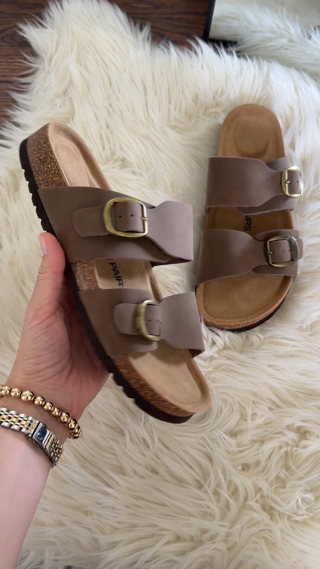 #ad The viral look for less sandal that’s more comfortable than the original! Fit is tts, don’t size up. Comes in several colors. #gifted @DPDreamPairs #dreampairs