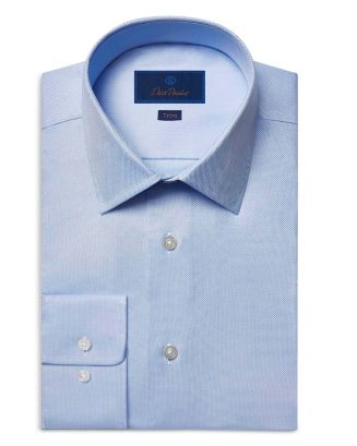 David Donahue Trim Fit Royal Oxford Dress Shirt  | Bloomingdale's Men | Bloomingdale's (US)