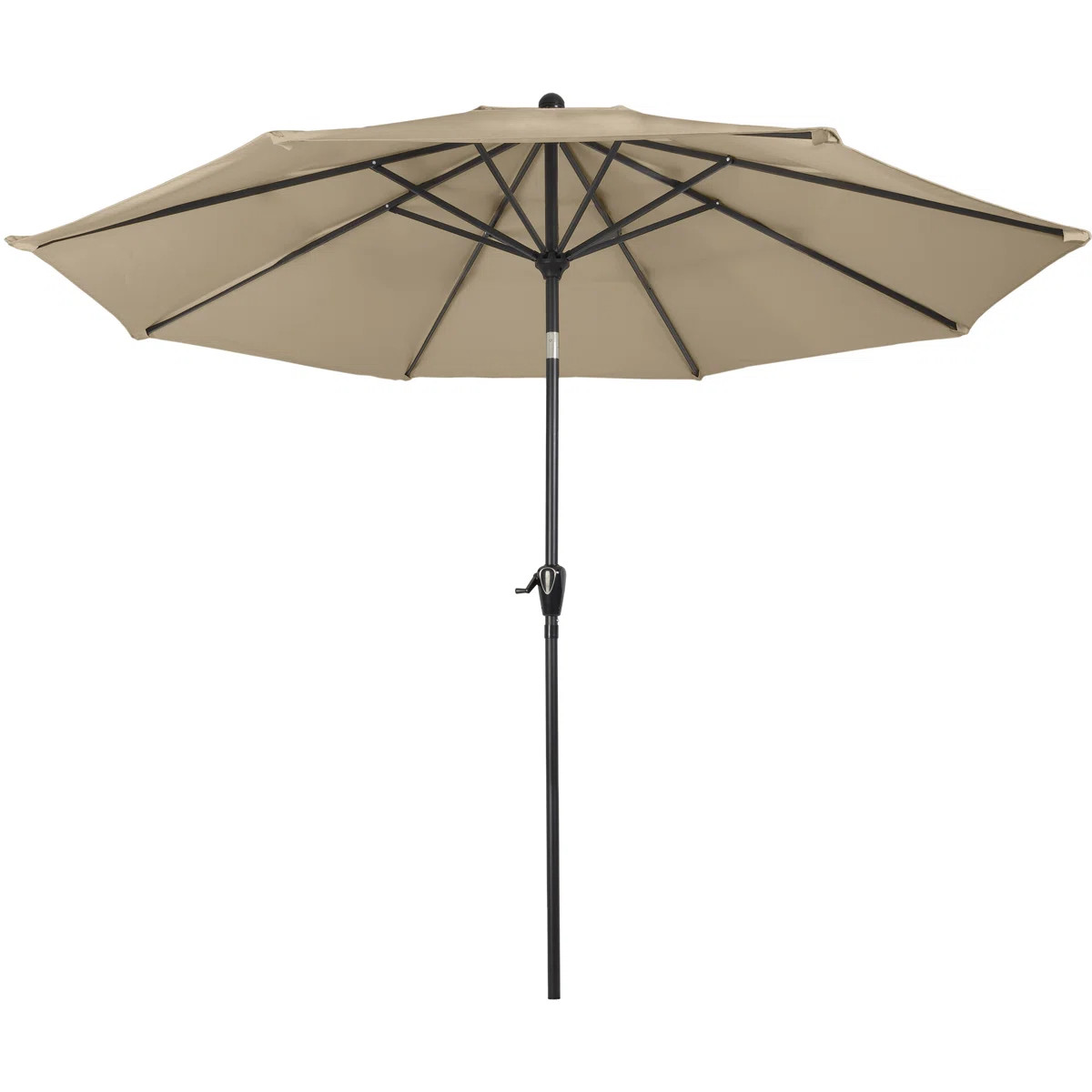 Kelton Patio Umbrella with Auto Tilt - 10' Easy Crank Outdoor Umbrella with Vented Canopy for Dec... | Wayfair North America