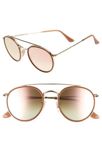 Women's Ray-Ban 51Mm Sunglasses - Gold/ Pink | Nordstrom