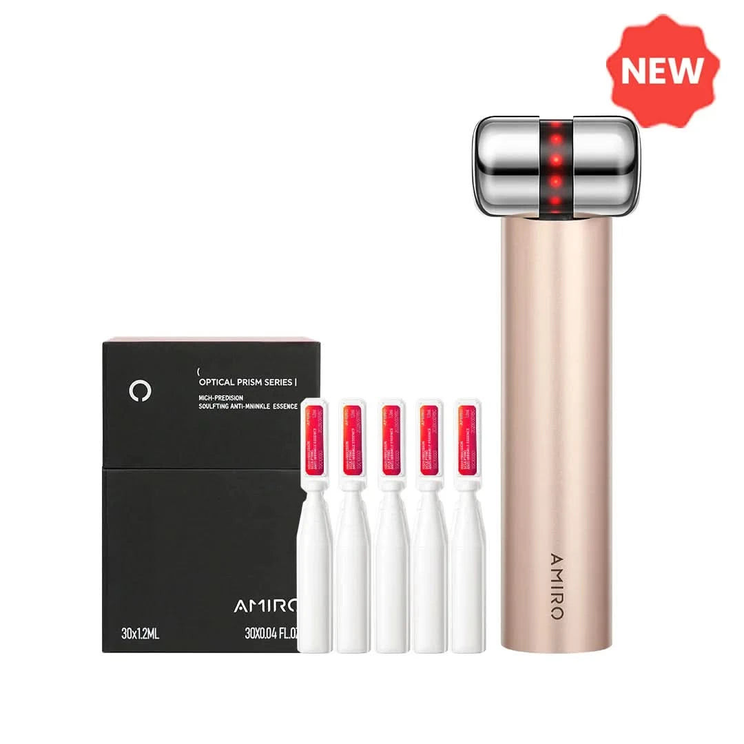 HydraGlow BoosterRed Light & Microcurrent + PDRN Serum Kit | AMIRO