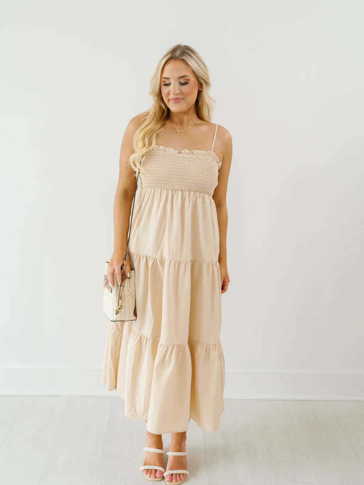 Brighton Tiered Midi Dress | Landry Kate