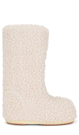 Icon Faux Astrakan Boot in Cream | Revolve Clothing (Global)
