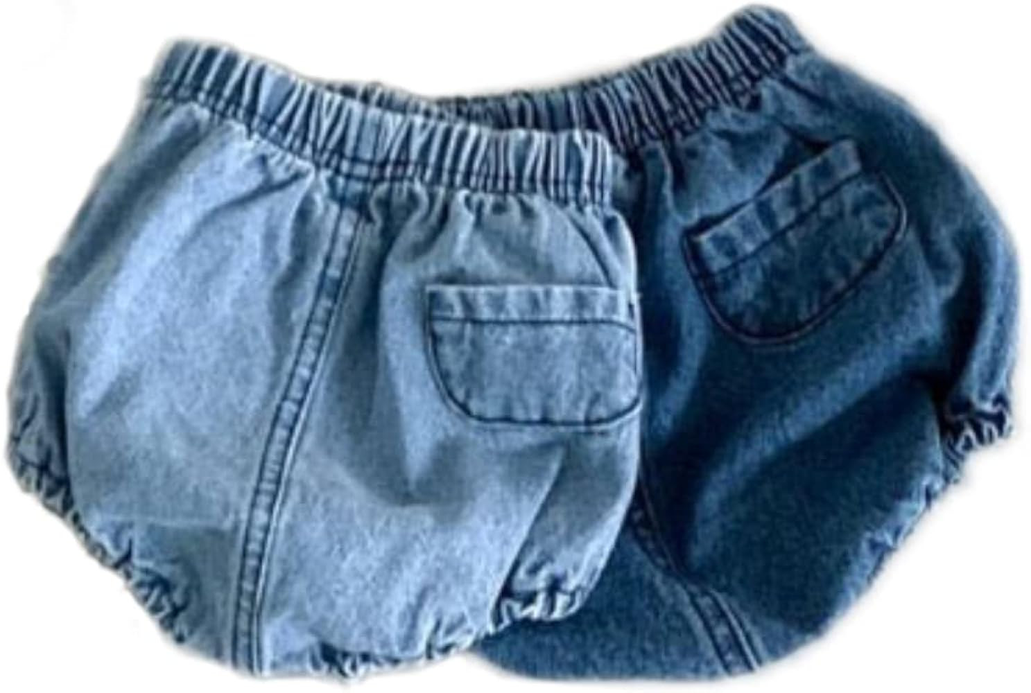 Colorful Childhood Toddler Denim Bloomers Shorts Baby Girls Boys Loose Harem Shorts 2pcs | Amazon (US)