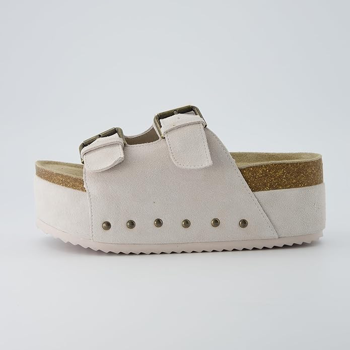 CUSHIONAIRE Women's Guru Genuine Leather footbed platform sandal with +Comfort, Wide Widths Avail... | Amazon (US)