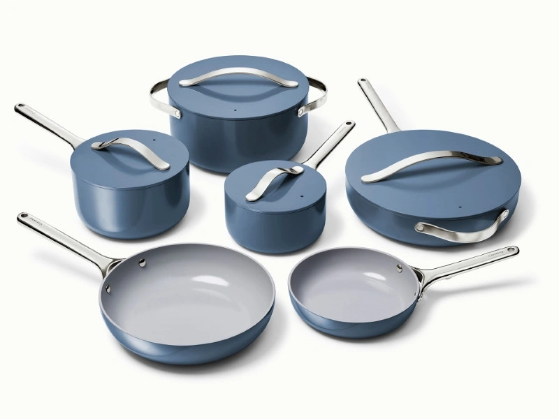 Ceramic Cookware & Minis Set | Nonstick Pots & Pans Set | Non-Toxic | Caraway
