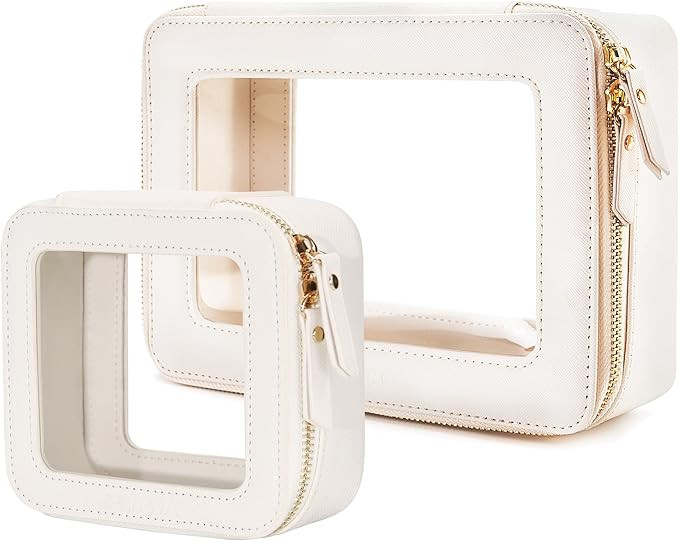 Aveniee Clear Makeup Bag Set (2-Piece Mini & Midi) - Travel Toiletry Organizer for Women, Waterpr... | Amazon (US)