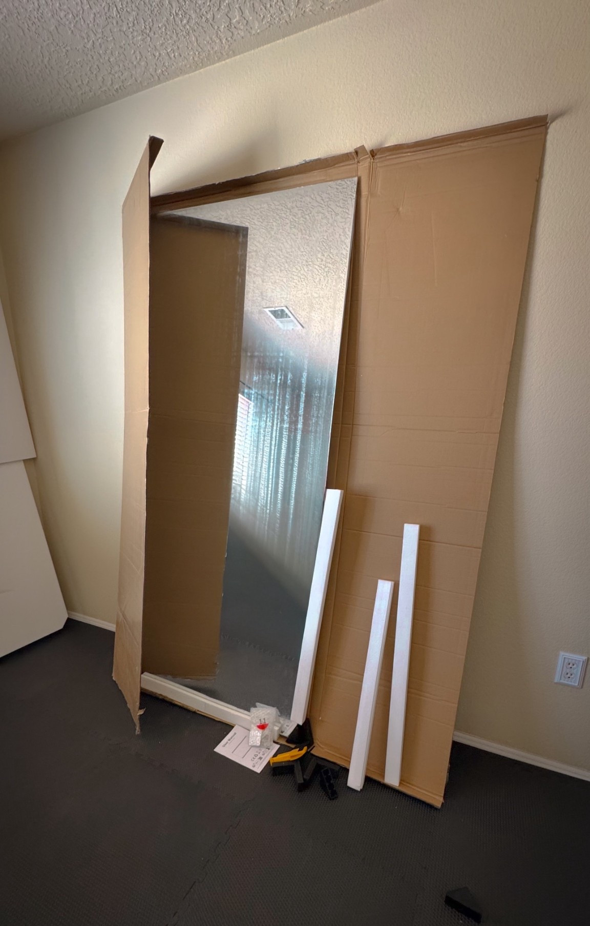 At home gym in progress… 
Mirrors just came in 🪞  

#LTKselfcare #LTKmorningroutine #LTKActive