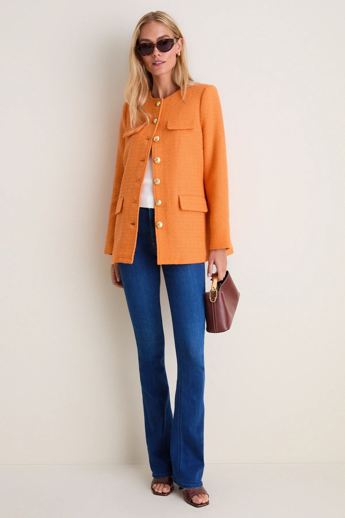 Orange Tweed Jennings Jacket | Tuckernuck (US)