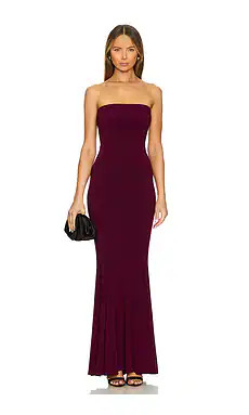 Norma Kamali x REVOLVE Strapless Fishtail Gown in Plum from Revolve.com | Revolve Clothing (Global)