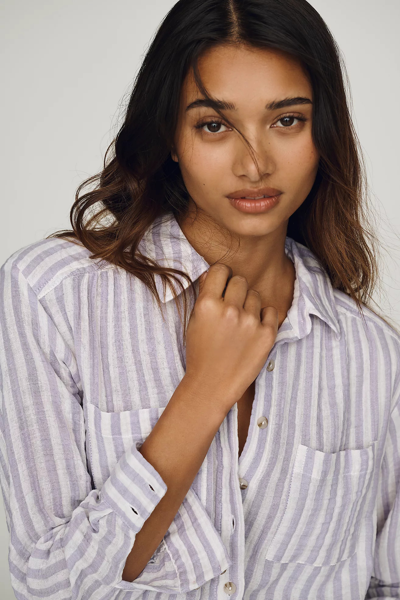 Hadley Relaxed Buttondown Shirt by Pilcro: Striped Edition | Anthropologie (US)