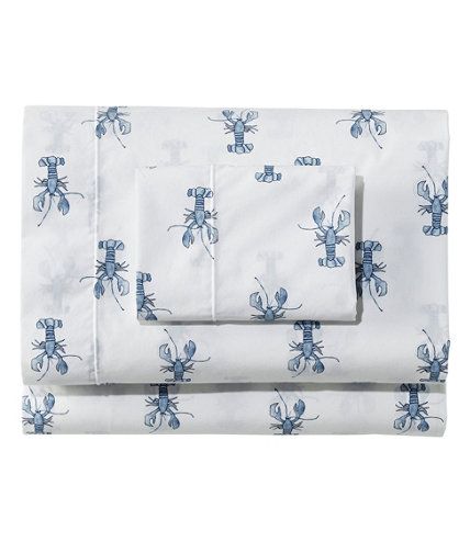 Sara Fitz Lobster Percale Sheet Collection | L.L. Bean