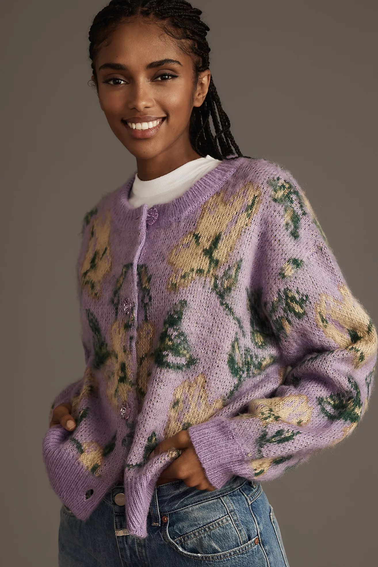 Greylin Printed Cardigan Sweater | Anthropologie (US)